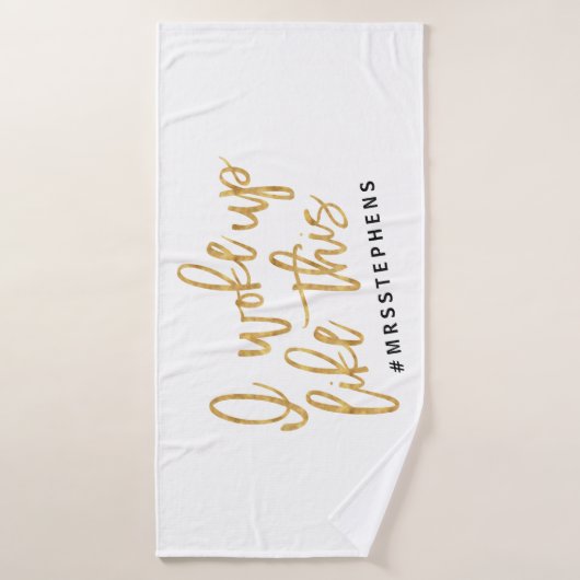 Ik werd zo wakker #MR... Badhanddoek (Badhanddoek)