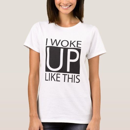 Ik werd zo wakker t-shirt (Voorkant)