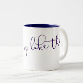 Ik werd zo wakker tweekleurige koffiemok (Voorkant rechts)