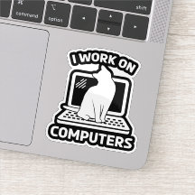 Ik Werk Aan Computers Grappige Kat