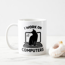 Ik Werk Aan Computers Grappige Kattenliefhebber