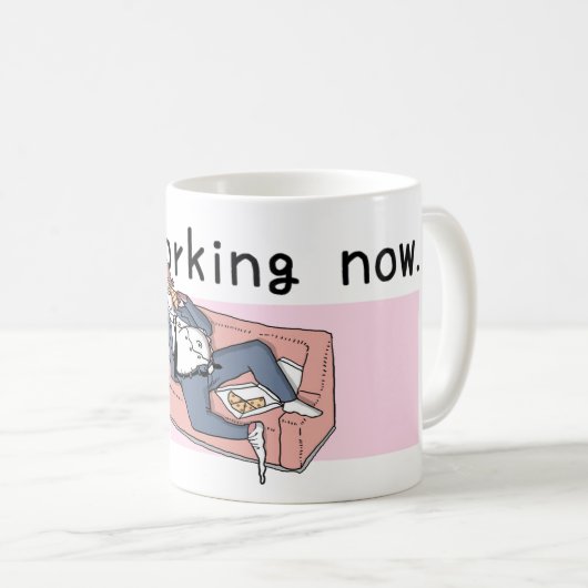 Ik werk aan de Mok (Voorkant rechts)