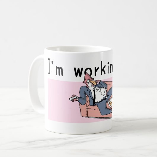 Ik werk aan de Mok (Voorkant links)