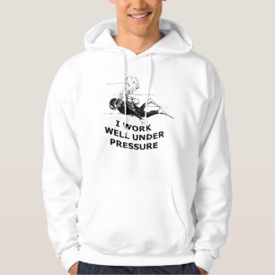 Ik werk goed onder druk (scuba) - lichte versie hoodie