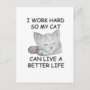 Ik werk hard briefkaart