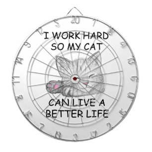 Ik werk hard dartbord