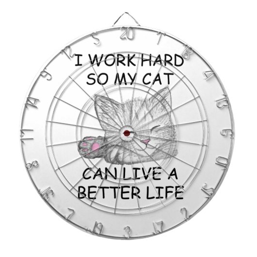 Ik werk hard dartbord (Voorkant)