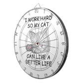 Ik werk hard dartbord (Voorkant Rechts)