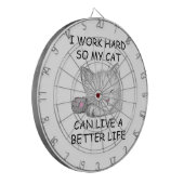 Ik werk hard dartbord (Voorkant Links)