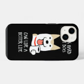 Ik werk hard iPhone hoesje (Achterkant horizontaal)