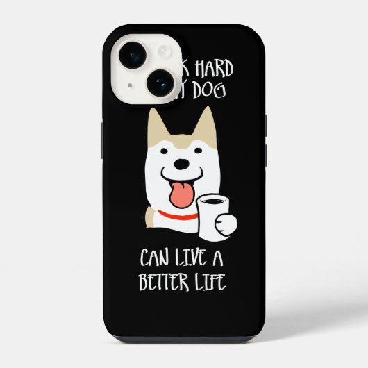 Ik werk hard iPhone hoesje (Achterkant)