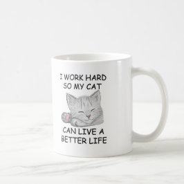 Ik werk hard koffiemok