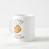 Ik werk hard koffiemok (Voorkant links)