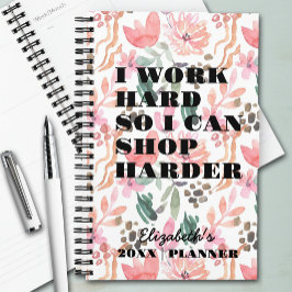 Ik werk hard met bloemen planner