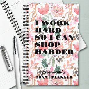 Ik werk hard met bloemen planner