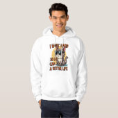 Ik werk hard om mijn kat een beter leven te geven hoodie (Voorkant volledig)