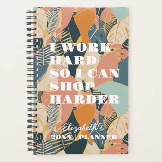 Ik werk hard planner (Voorkant)