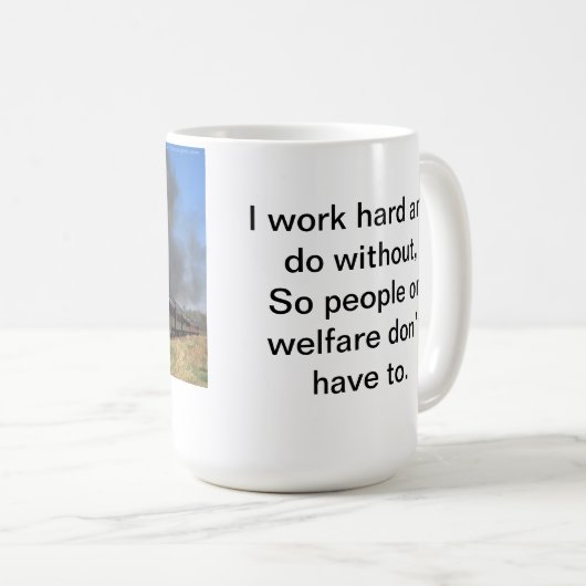 Ik werk hard stoomtrein 00 koffiemok (Voorkant rechts)