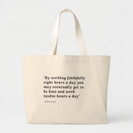 Ik werk hard T-Shirt Canvas tas