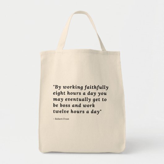Ik werk hard T-Shirt Tote Bag (Voorkant)