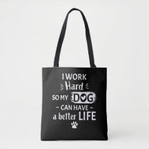 Ik Werk Hard Voor Mijn Hond Funny Dog Lover Cadeau