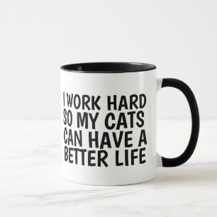IK WERK HARD ZODAT KATTEN EEN BETER LEVEN KUNNEN H MOK