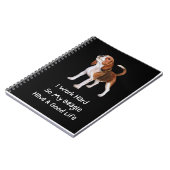 Ik werk hard, zodat mijn Beagle een goed leven hee Notitieboek (Linkerzijde)
