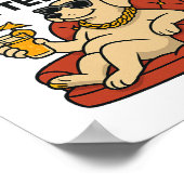 Ik werk hard, zodat mijn hond een beter leven kan  poster (Hoek)