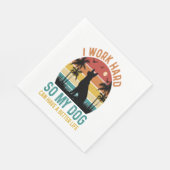 Ik werk hard zodat mijn hond een beter Shirt kan h Servet (Hoek)