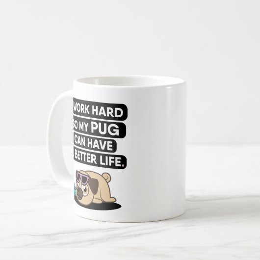 Ik werk hard zodat mijn insect een betere Mok kan (Voorkant links)