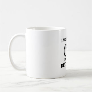 Ik werk hard zodat mijn kat een beter leven kan he koffiemok