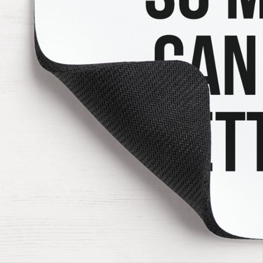 Ik werk hard zodat mijn kat een beter leven kan he muismat (Hoek)