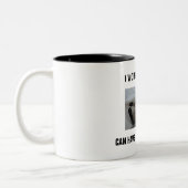 Ik werk hard zodat mijn kat een beter leven kan he tweekleurige koffiemok (Links)