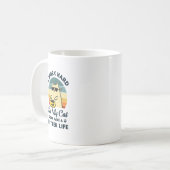 Ik werk hard zodat mijn kat een betere levensstand koffiemok (Voorkant links)