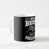 Ik werk het best onder druk Commerciële duikboot Koffiemok (Voorkant links)