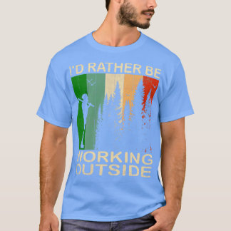 Ik werk liever buiten 1 t-shirt