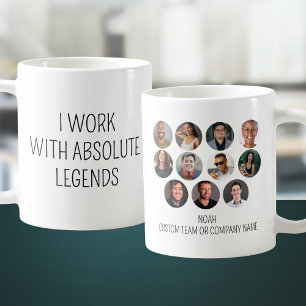 Ik werk met het Absolute Legends 11 Photo Kantoor Koffiemok