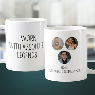 Ik werk met het Absolute Legends 3 Photo Kantoor T Koffiemok