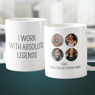 Ik werk met het Absolute Legends 4 Photo Kantoor T Koffiemok