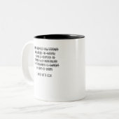 Ik werk met Kinderen Tweekleurige Koffiemok (Voorkant links)