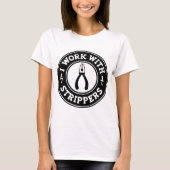 Ik werk met strippers #USAPatriotGraphics © T-shirt (Voorkant)