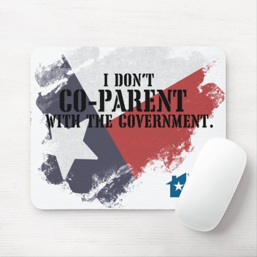 Ik werk niet samen met de regering Mousepad Muismat (Met muis)