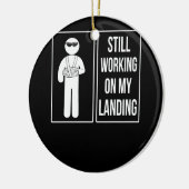 Ik werk nog steeds aan mijn landingsbroekarm. keramisch ornament (Links)