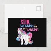 Ik werk nog steeds aan mijn landingsdodelijk wond briefkaart (Voorkant / Achterkant)