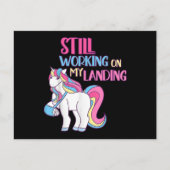 Ik werk nog steeds aan mijn landingsdodelijk wond briefkaart (Voorkant)