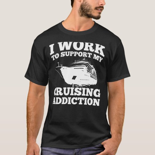Ik werk om mijn kruisverslaving te ondersteunen t-shirt (Voorkant)