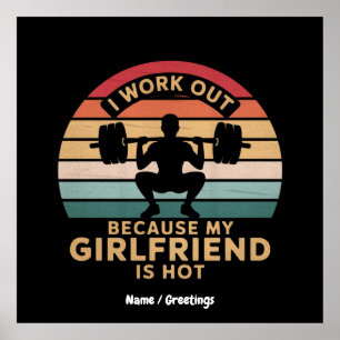 Ik werk omdat mijn Vriendin niet leuk is Poster