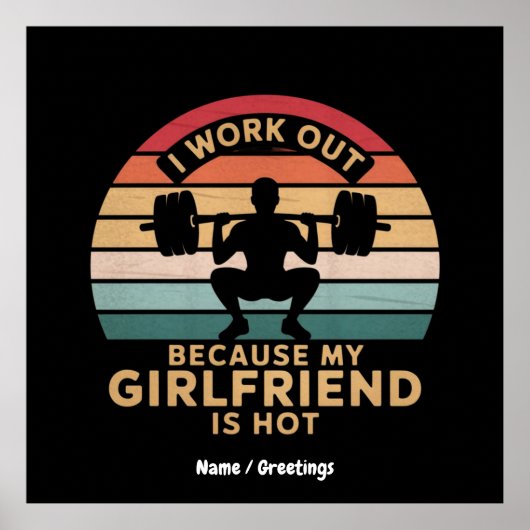 Ik werk omdat mijn Vriendin niet leuk is Poster (Voorkant)