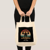 Ik werk omdat mijn Vriendin niet leuk is Tote Bag (Voorkant (product))