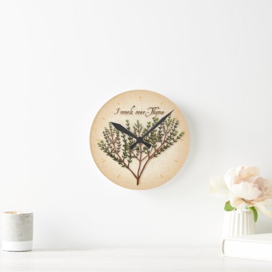 Ik werk over Thyme Ronde Klok (Huis)